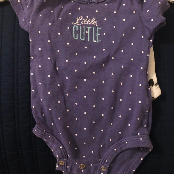 EUC Baby Girl Carter's Print Bodysuits & Scottie Dog Pants Set - size newborn - Picture 10 of 16